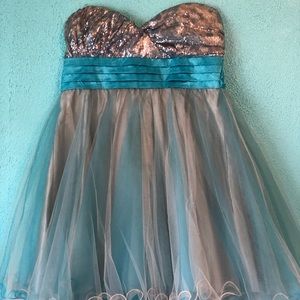 Sequin Hearts Mermaid Dress